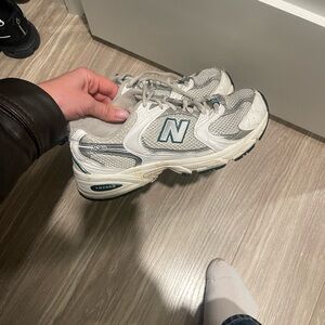 New Balance 530 Gray and White Sneakers